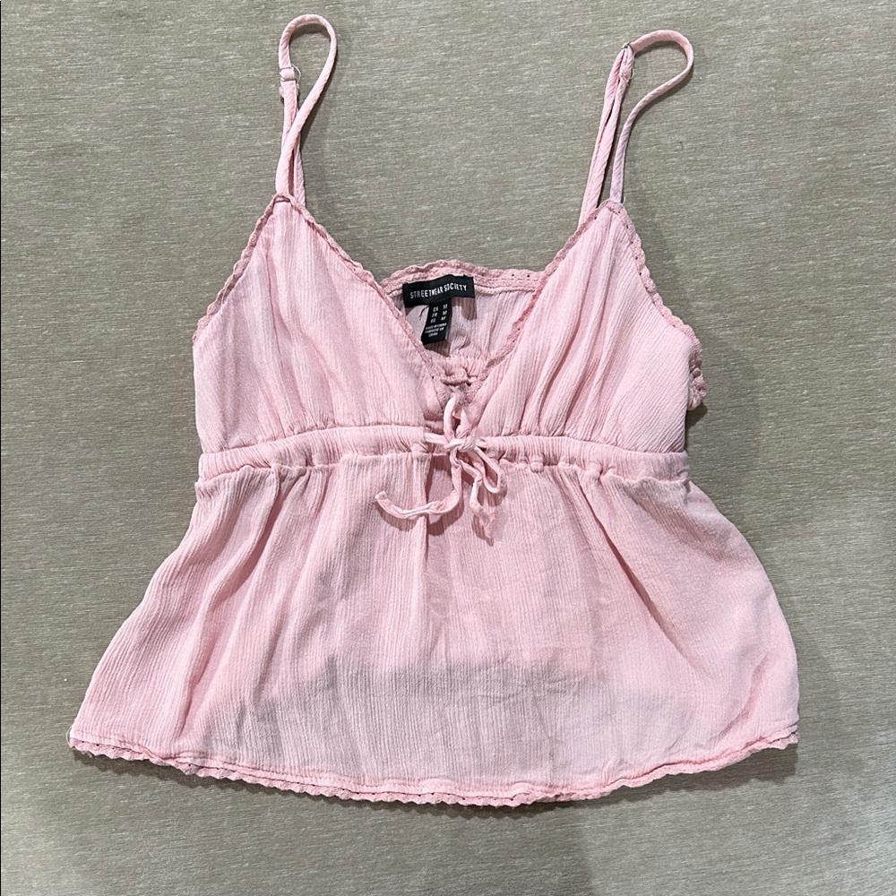 Pink Babydoll Top